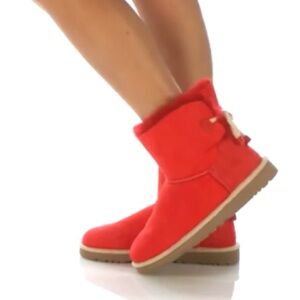 RARE UGG Selene Cozy Red Women's Boots
